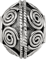 Sterling Silver Reflections Decorative Bali Bead