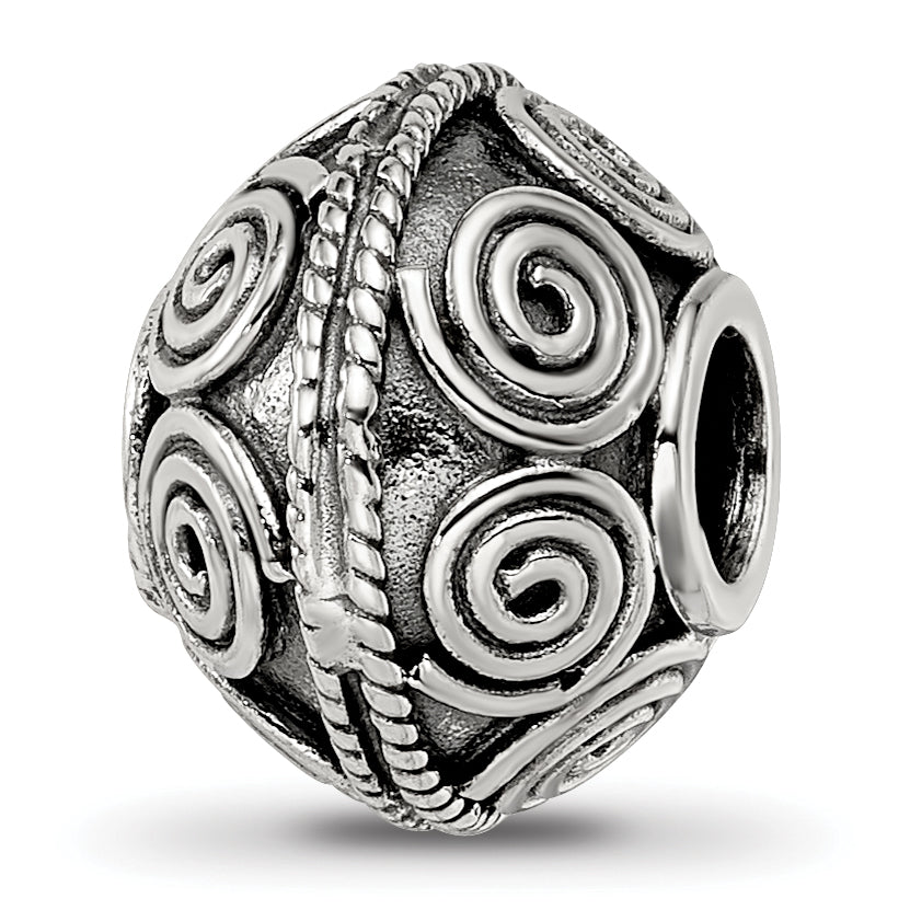 Sterling Silver Reflections Decorative Bali Bead Main image
