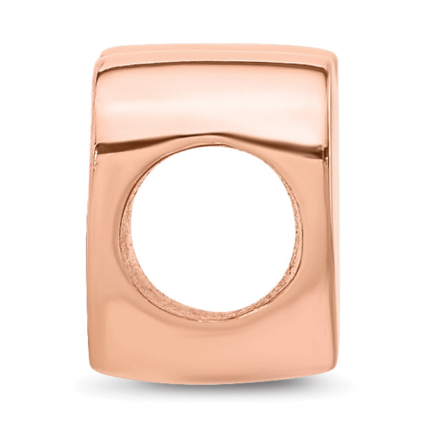 Sterling Silver Reflections Rose Gold-plated Polished Heart Bead Secondary image