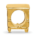 Sterling Silver Reflections Gold-plated Camper Bead