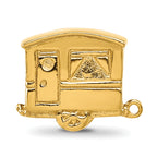 Sterling Silver Reflections Gold-plated Camper Bead