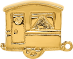 Sterling Silver Reflections Gold-plated Camper Bead