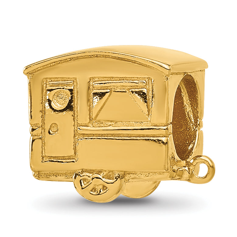 Sterling Silver Reflections Gold-plated Camper Bead Main image