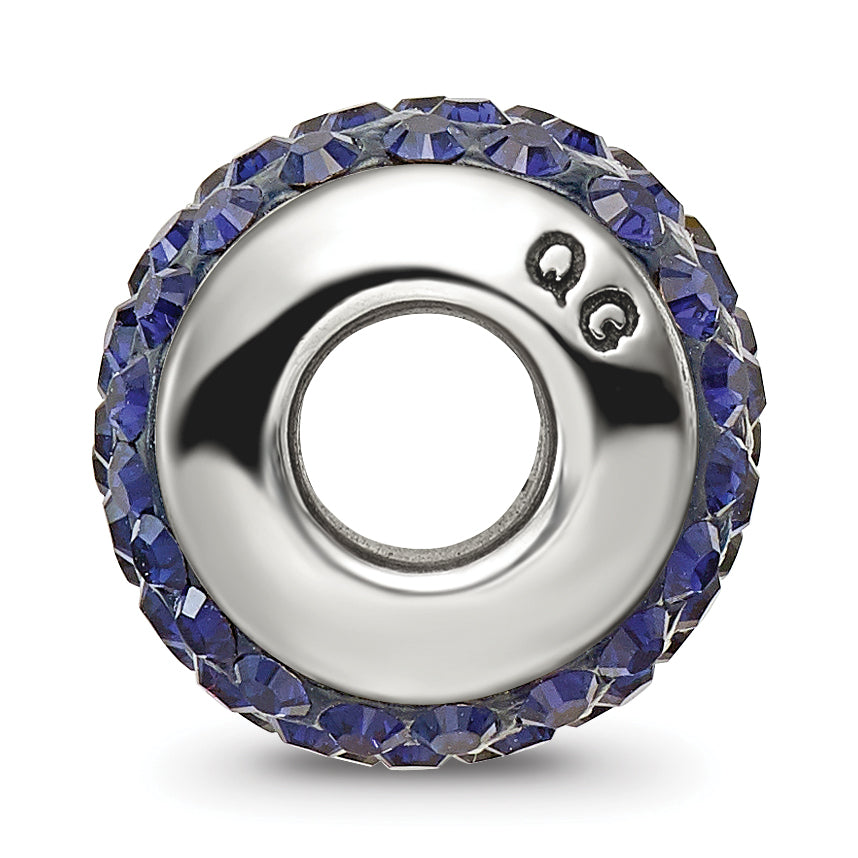 Sterling Silver Reflections Dark Blue/Navy Full Preciosa Crystal Bead Secondary image