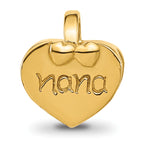 Sterling Silver Reflections Gold-plated Heart Nana Bead