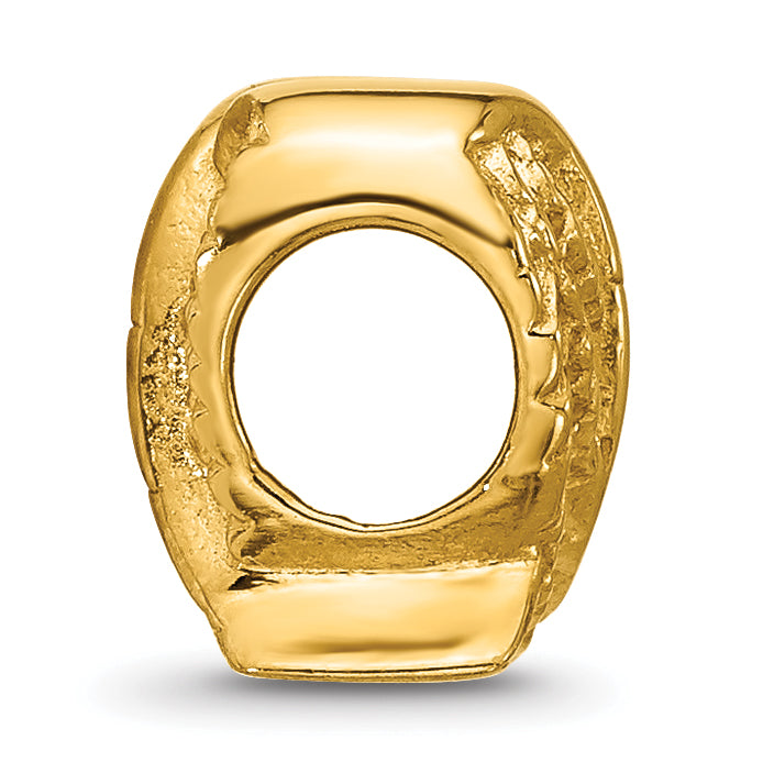 Sterling Silver Reflections Gold-plated Angel Wings Bead Secondary image