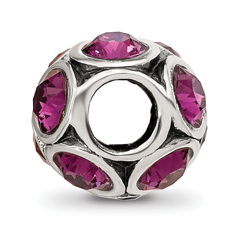 Sterling Silver Reflections February Preciosa Crystal Bead