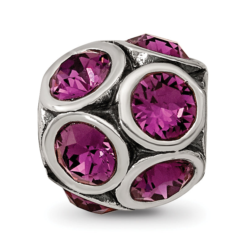 Sterling Silver Reflections February Preciosa Crystal Bead