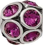 Sterling Silver Reflections February Preciosa Crystal Bead