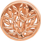 Sterling Silver Reflections Rose Gold-plated Tree of Life Circle Bead
