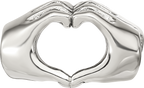 Sterling Silver Reflections Heart Hands Bead