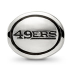 Sterling Silver Antiqued San Francisco 49ers NFL Bead