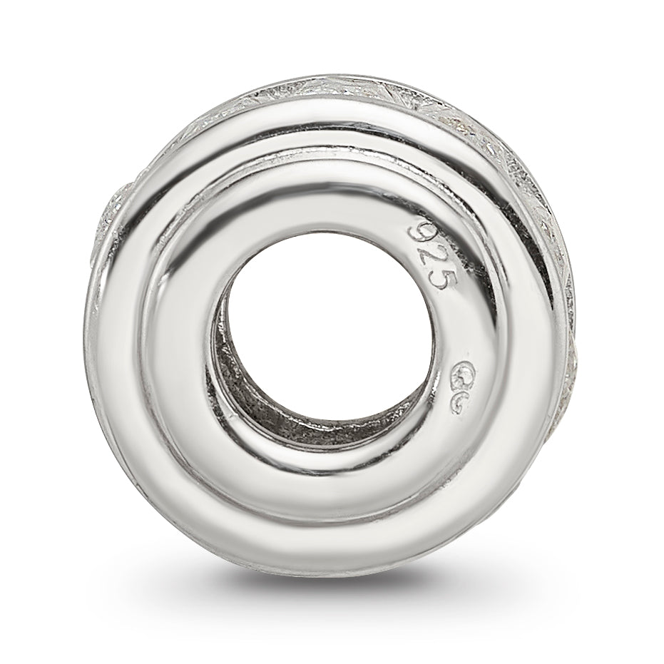 Sterling Silver Reflections Clear CZ Bead Secondary image