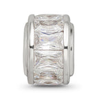 Sterling Silver Reflections Clear CZ Bead