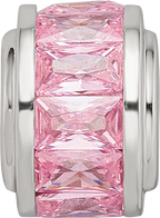 Sterling Silver Reflections Pink CZ Bead