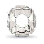 Sterling Silver Reflections Clear CZ Heart Bead