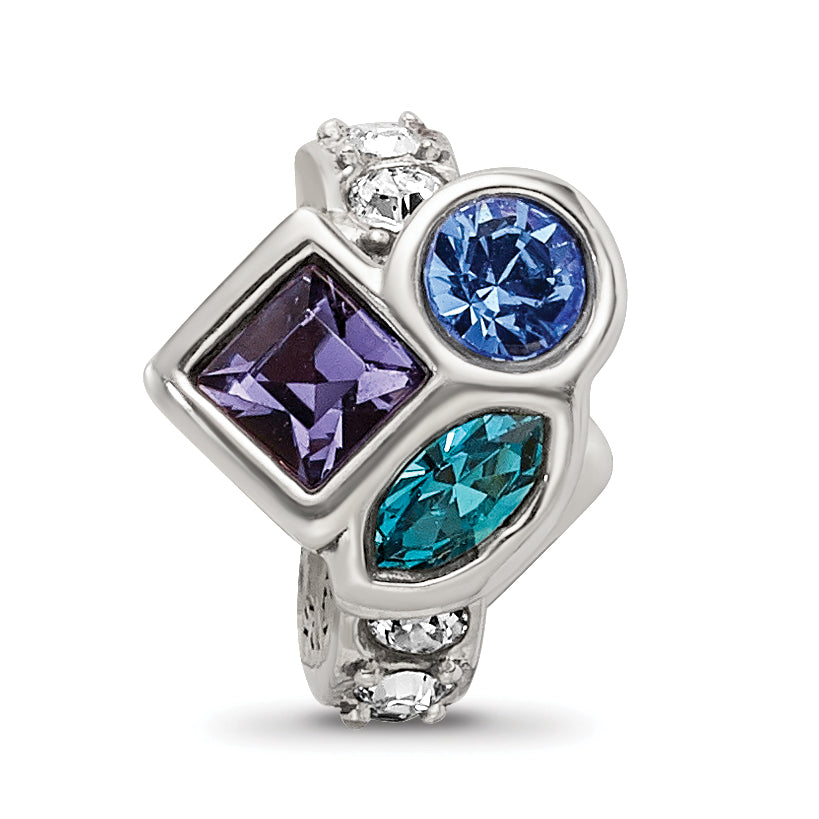 Sterling Silver Reflections Crystals Bead