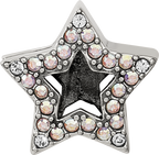 Sterling Silver Reflections Crystal Star Bead