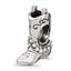 Sterling Silver Reflections Crystals Boot Bead