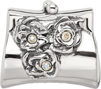 Sterling Silver Reflections Crystals Clutch Bead