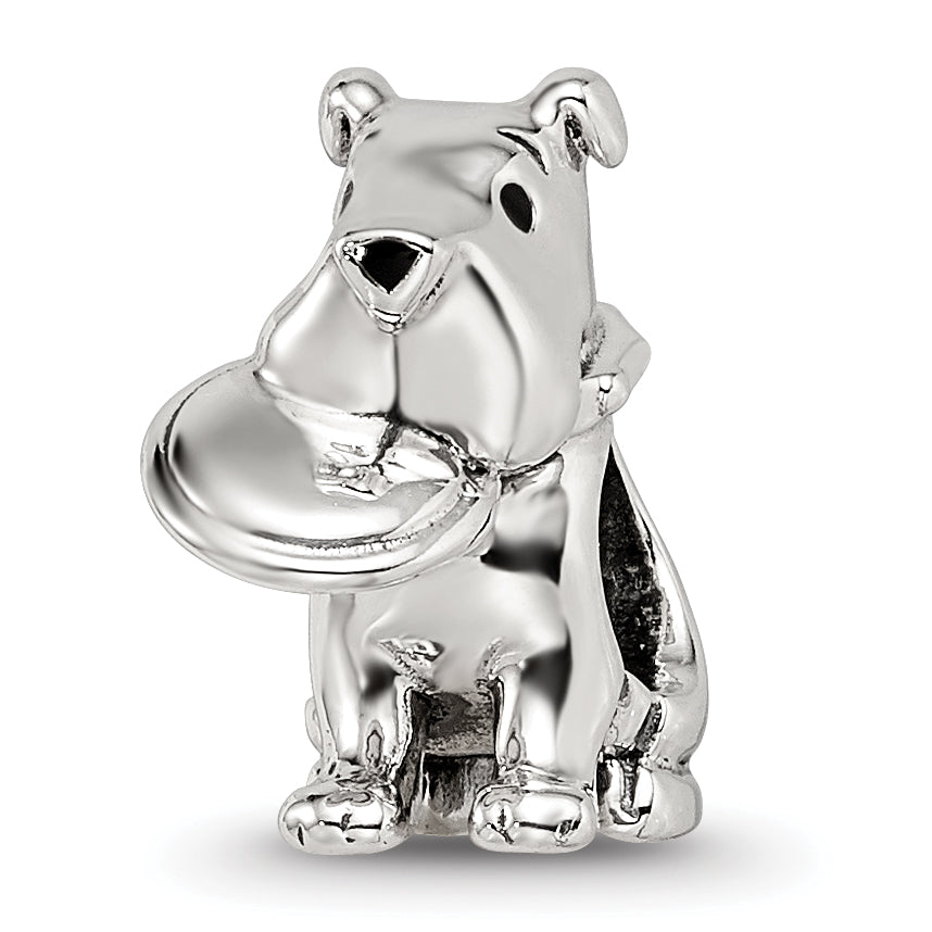 Sterling Silver Reflections Dog With Flying Disc Bead Main image