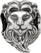 Sterling Silver Reflections Lion Bead