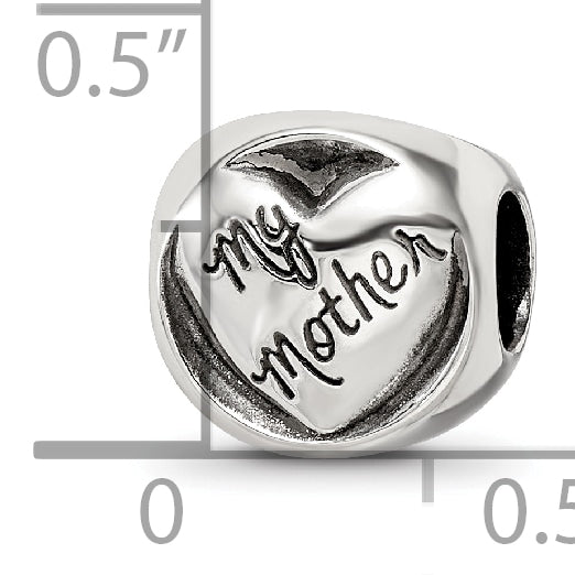 Sterling Silver Reflections My Mother My Friend Trilogy Bead