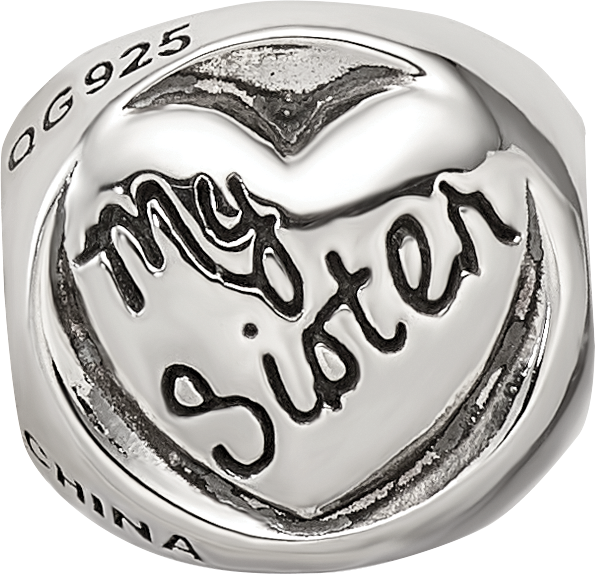 Sterling Silver Reflections My Sister My Friend Trilogy Bead
