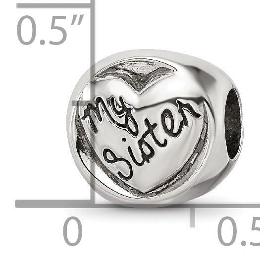 Sterling Silver Reflections My Sister My Friend Trilogy Bead