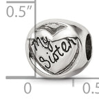 Sterling Silver Reflections My Sister My Friend Trilogy Bead