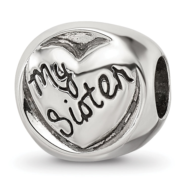 Sterling Silver Reflections My Sister My Friend Trilogy Bead Main image