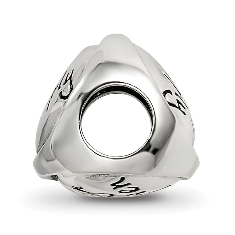 Sterling Silver Reflections Live Simply Trilogy Bead