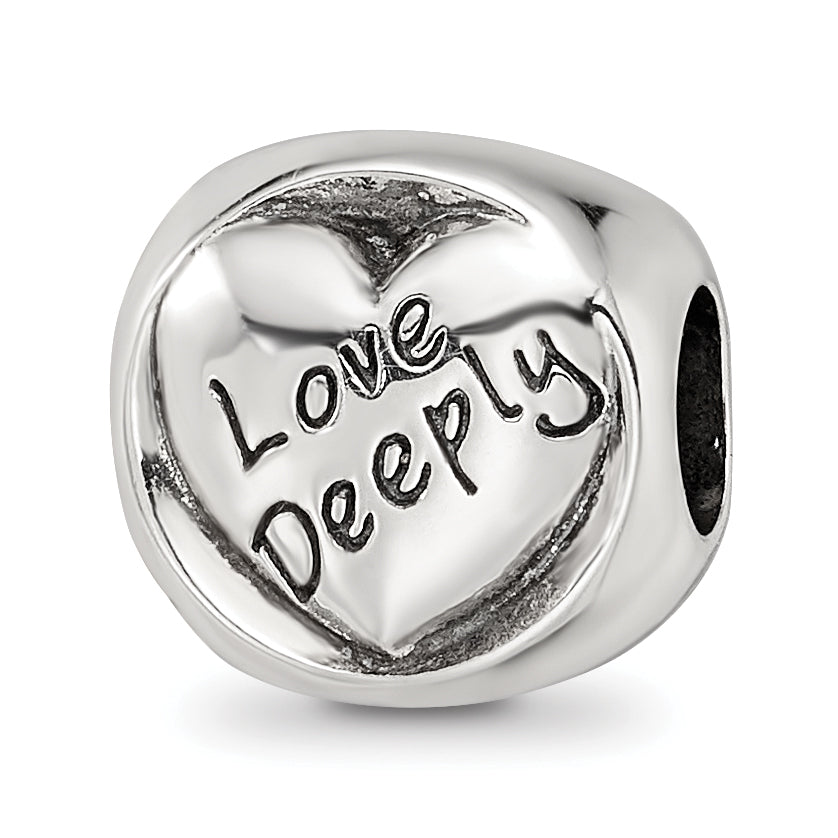 Sterling Silver Reflections Live Simply Trilogy Bead