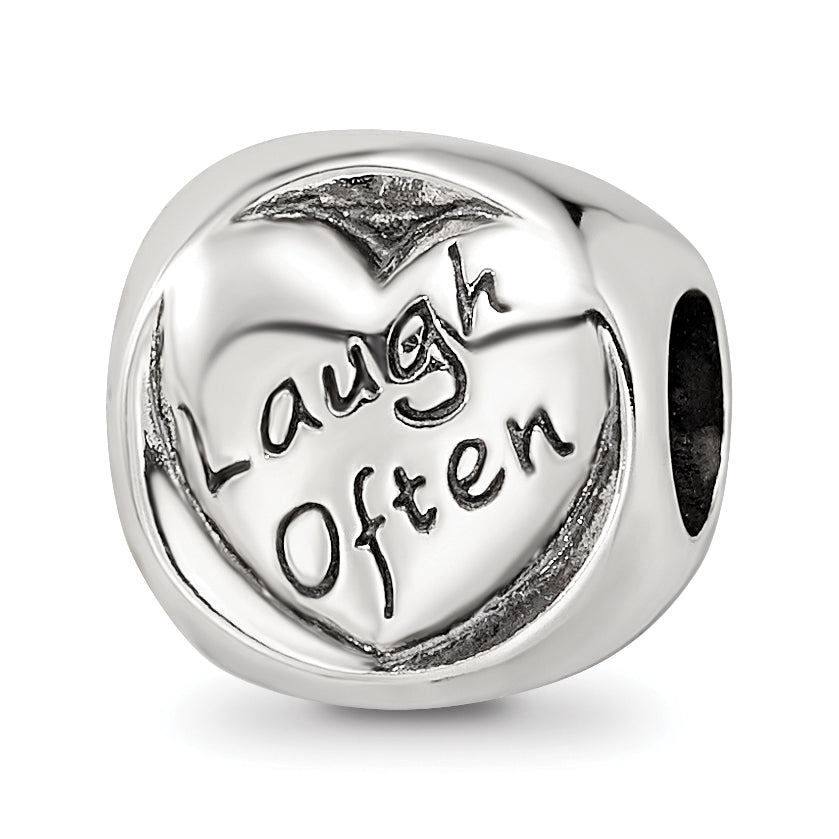 Sterling Silver Reflections Live Simply Trilogy Bead