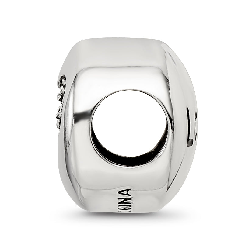 Sterling Silver Reflections April Clear Crystal Love Heart Bead Secondary image