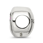 Sterling Silver Reflections July Red Crystal Passion Heart Bead