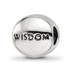 Sterling Silver Reflections Sep Blue Crystal Wisdom Heart Bead
