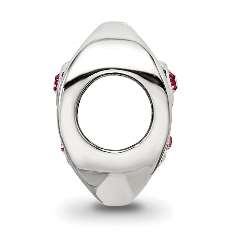 Sterling Silver Reflections Pink Crystal Twin Heart Bead Secondary image