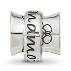 Sterling Silver Reflections Crystals Spinner Grandmother Bead