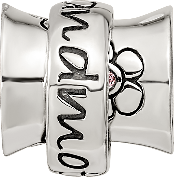 Sterling Silver Reflections Crystals Spinner Grandmother Bead