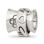 Sterling Silver Reflections Crystals Spinner Grandmother Bead