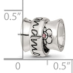 Sterling Silver Reflections Crystals Spinner Grandmother Bead