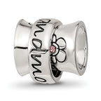 Sterling Silver Reflections Crystals Spinner Grandmother Bead