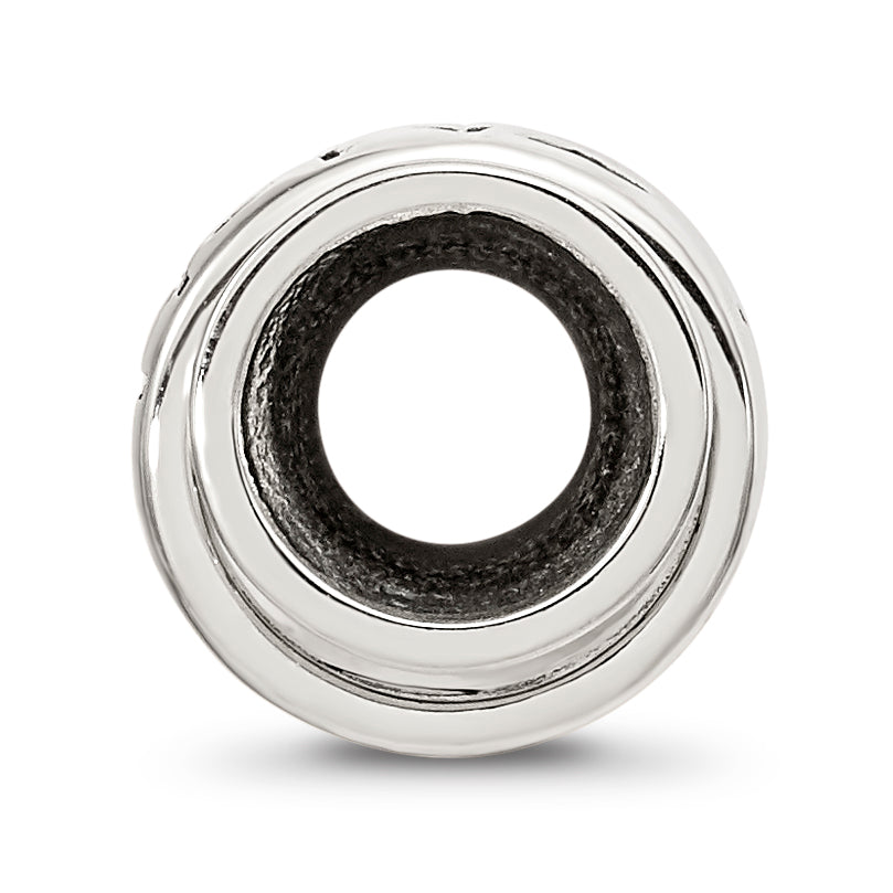 Sterling Silver Reflections Crystals Mother Spinner Bead Secondary image