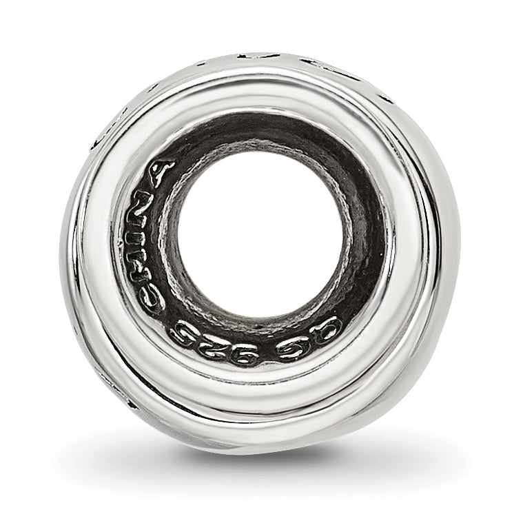 Sterling Silver Reflections Crystals Spinner Daughter Bead