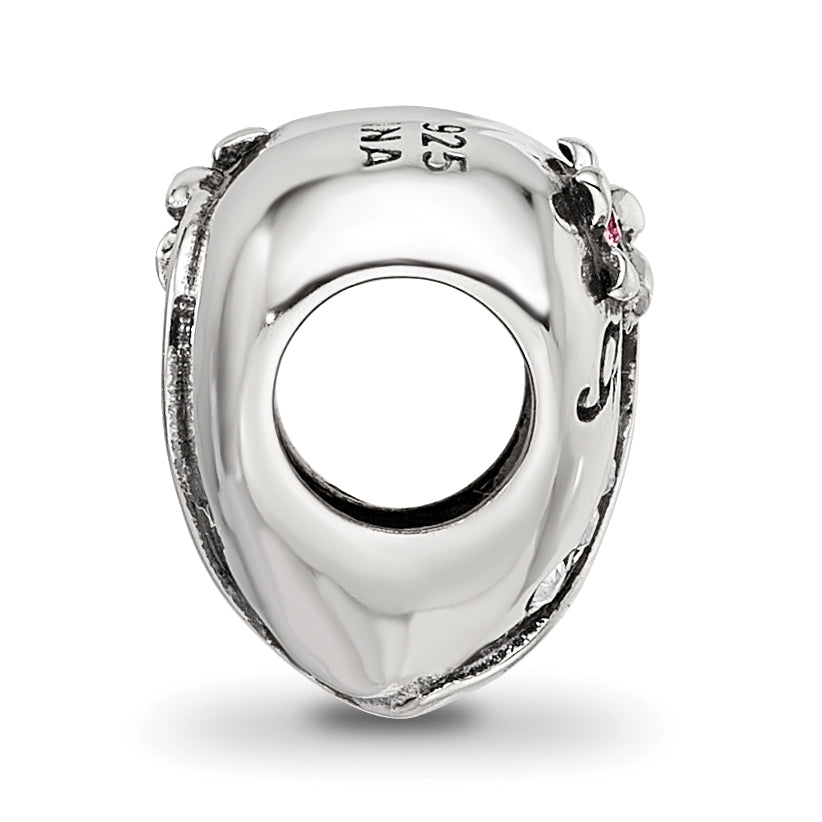 Sterling Silver Reflections Crystals Mother's Heart Bead