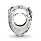 Sterling Silver Reflections Crystals Mother's Heart Bead