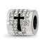 Sterling Silver Reflections Crystals Faith Cross Bead