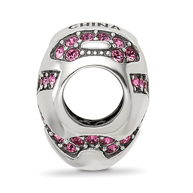 Sterling Silver Reflections Crystal Hearts on Heart Bead Secondary image