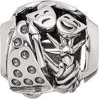 Sterling Silver Reflections Crystals New York Collage Bead